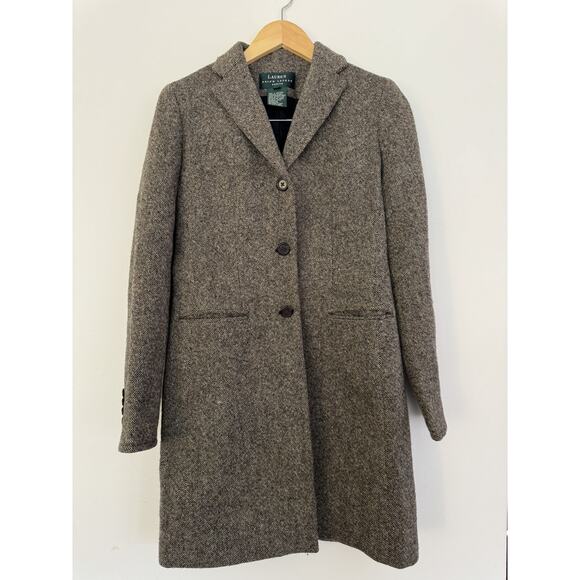 Lauren Ralph Lauren Jackets & Blazers - Vintage Ralph Lauren 100% Wool Full Length Coat Size 6 Lined EUC Green Label